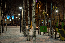 Square on Fadeev street in Moscow. 2018