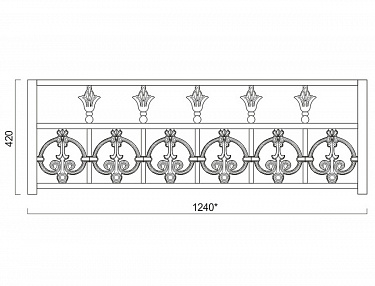 Barrier grill and fireplace screen Model 2
