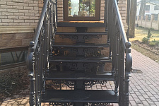 Iron staircase for a country house, Moscow, 2018