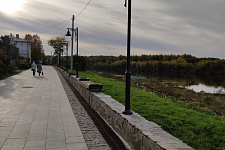 Lighting waterfront in Vladimir, 2020