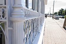 Summer terrace on Vasilevsky Island, in May 2013, St. Petersburg