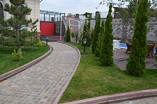 Landscaping in a private home in Almaty, Kazakhstan