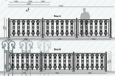 ARCHITECTURAL awnings and fencing for a country house, 2016.