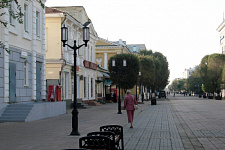 Sovetskaya street (pedestrian zone), in August 2009, Orenburg