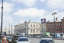 New lights on Ligovsky pr., And Malaya Morskaya Str. in St. Petersburg