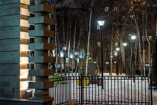 Square on Fadeev street in Moscow. 2018