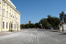 Sovetskaya street (pedestrian zone), in August 2009, Orenburg