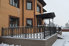 ARCHITECTURAL awnings and fencing for a country house, 2016.