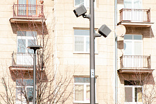 Square on the street Gastello, Saint Petersburg, 2021