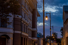 Historical lantern and-2 in Moscow, 2018