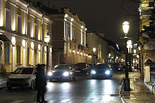 Historical lantern and-1 in Moscow