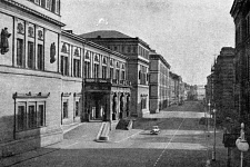 Cast-iron lanterns in Million street in St. Petersburg, 2019