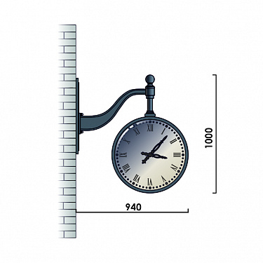 Street wall clocks К10.W01-05