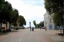Sovetskaya street (pedestrian zone), in August 2009, Orenburg