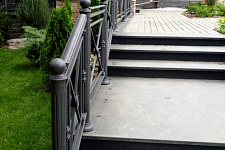 Fencing terrace and stairs to the customer from the Moscow region, 2019