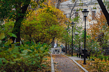 Bunin's Square in Moscow, 2016