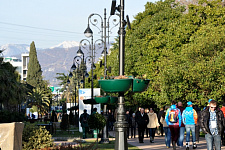 Lighting Navaginsky street, Sochi