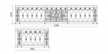 Balcony railing B.14