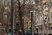 Square on Fadeev street in Moscow. 2018