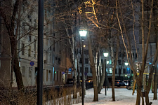 Square on Fadeev street in Moscow. 2018