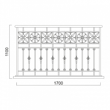 Balcony railing B.05