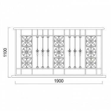 Balcony railing B.06