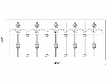 Barrier grill and fireplace screen Model 4