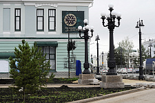 Reconstruction of historic streetlights in Omsk 2016
