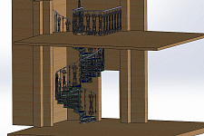 Individual project iron stairs