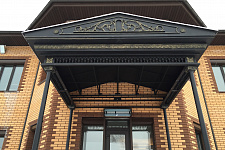 ARCHITECTURAL awnings and fencing for a country house, 2016.