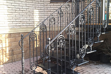 Iron staircase for a country house, Moscow, 2018