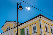 Historical lantern and-2 in Moscow, 2018