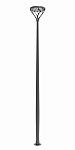 Unique seamless steel pole with reverse cone