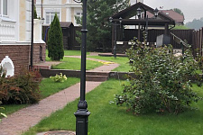 Private area in the Moscow region. 2019