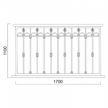 Balcony railing B.08