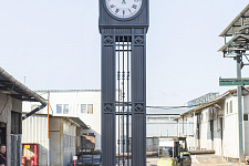 Exclusive street clock for the village Nikologory Vladimir region