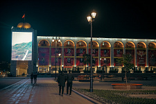 Lanterns, Bishkek, Kyrgyzstan, Government House Square, 2023