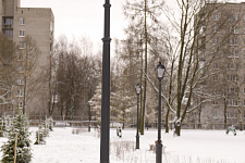 Square on the Red Str. and "City Garden" in Kolpino
