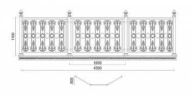 Balcony railing B.19