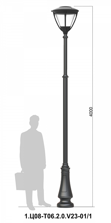 Light pole 1.C08-T06.2.0.V23-01/1