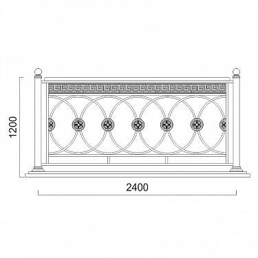 Balcony railing B.04