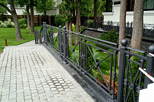 Fencing terrace and stairs to the customer from the Moscow region, 2019