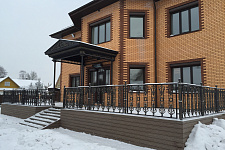 ARCHITECTURAL awnings and fencing for a country house, 2016.