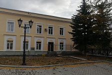 Illumination of the area of ??the central military district prosecutor's office in Yekaterinburg, 2018