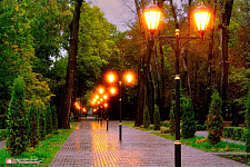 Landscaping of the park in Lipetsk