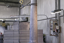 Reconstruction of historic streetlights in Omsk 2016