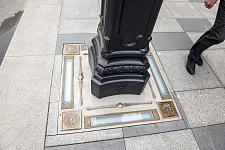 New lights on Ligovsky pr., And Malaya Morskaya Str. in St. Petersburg