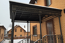 ARCHITECTURAL awnings and fencing for a country house, 2016.