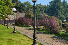 Cast-iron lanterns for a country house in the Moscow region, 2019