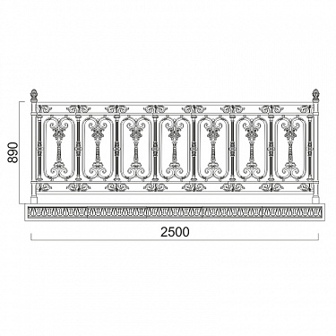 Balcony railing B.15